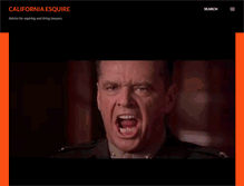 Tablet Screenshot of californiaesquire.com